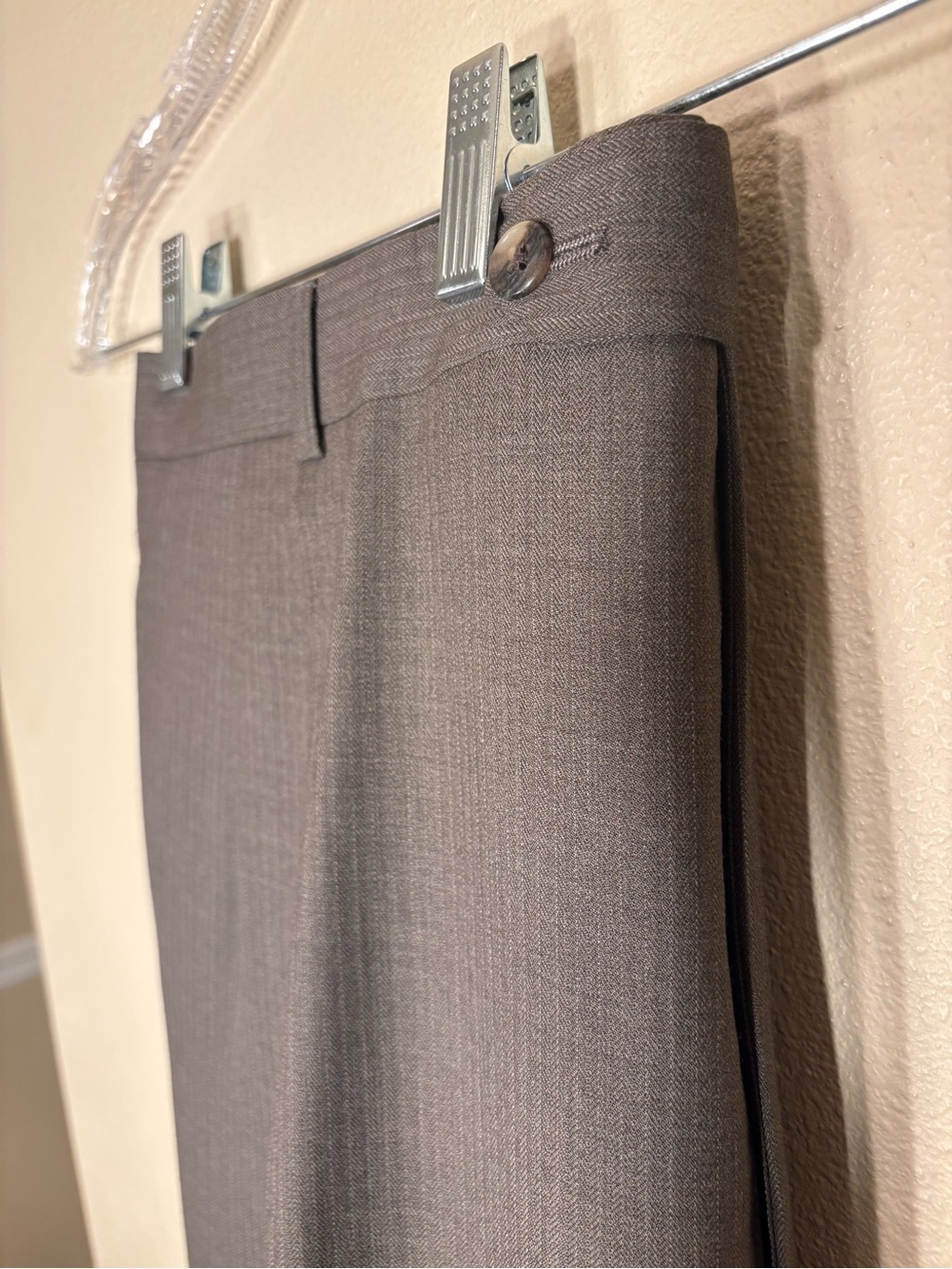 Joseph Abboud Brown Dress Pants with Contrast Trim - Picture 4 of 9